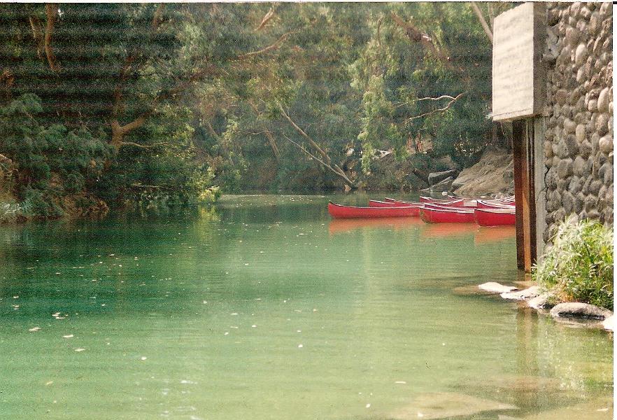 Fiume Giordano in prossimità del lago di Tiberiade